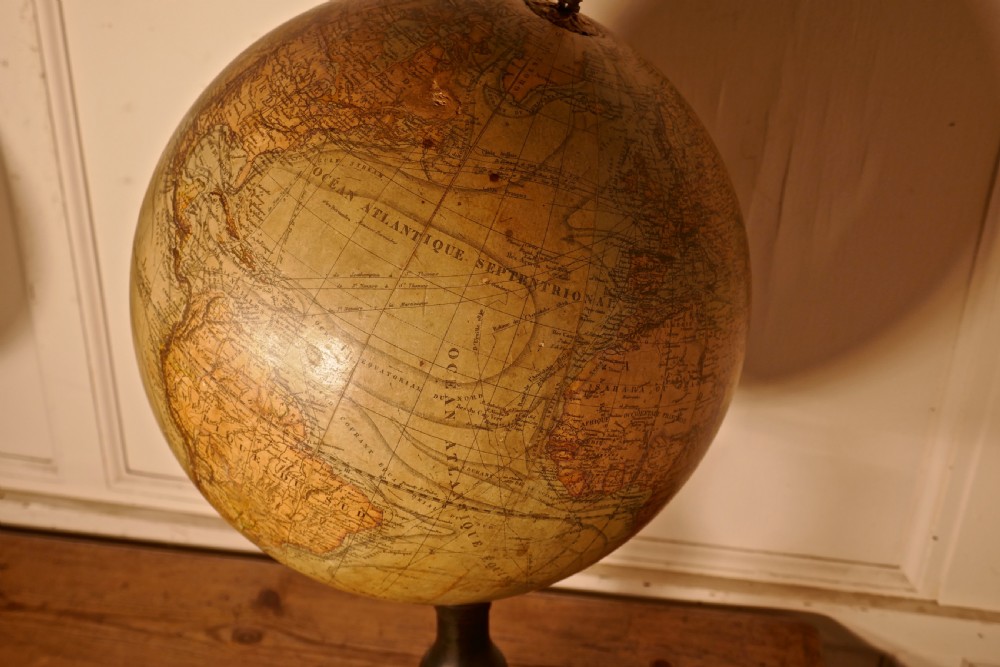 A Set of French 19th Century Globes by G Thomas, Terrestre and Metrique View X