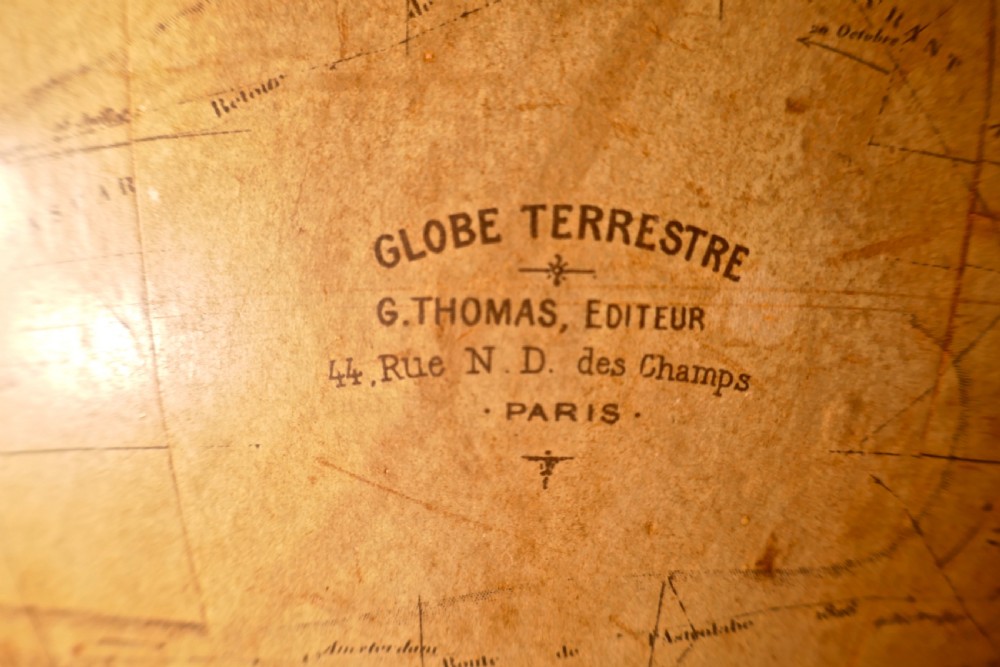 A Set of French 19th Century Globes by G Thomas, Terrestre and Metrique View XIV