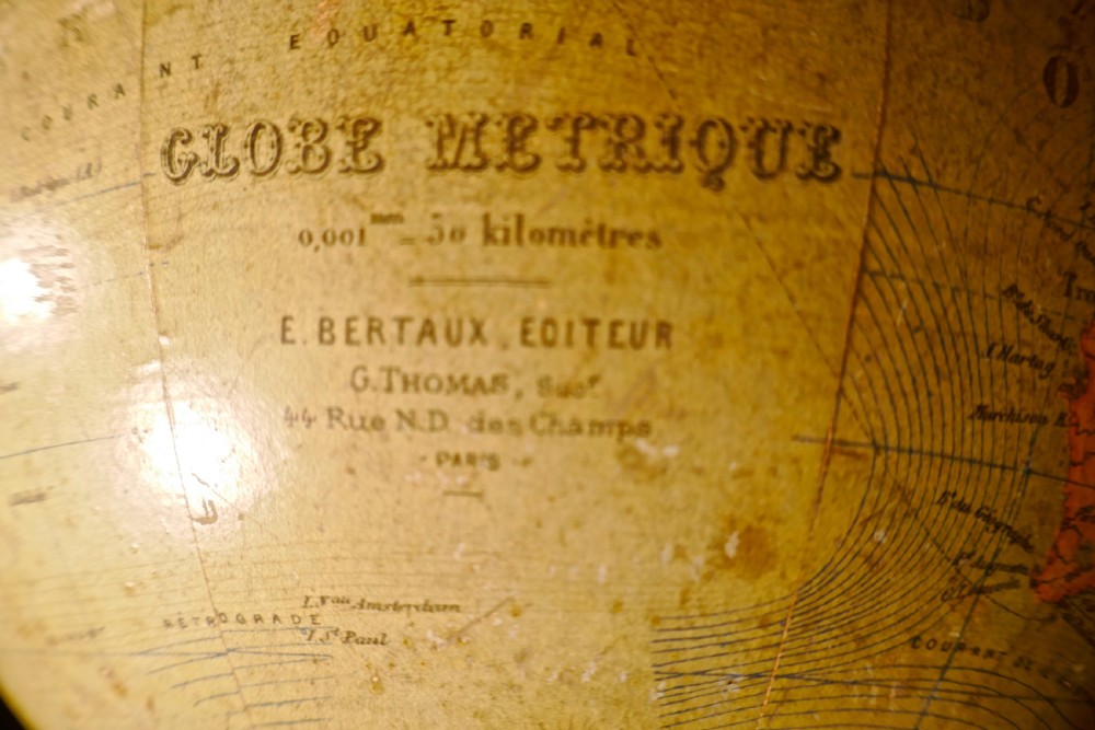 A Set of French 19th Century Globes by G Thomas, Terrestre and Metrique View XVI