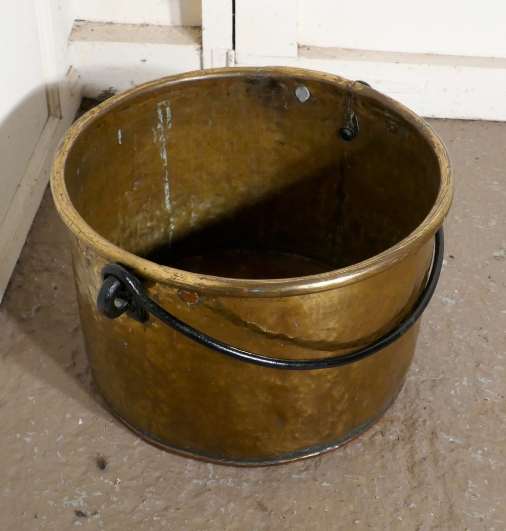Early 19th Century Brass Cooking Pot View IV