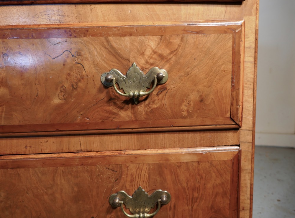  Georgian Inlaid Walnut Chest of Drawers  View II