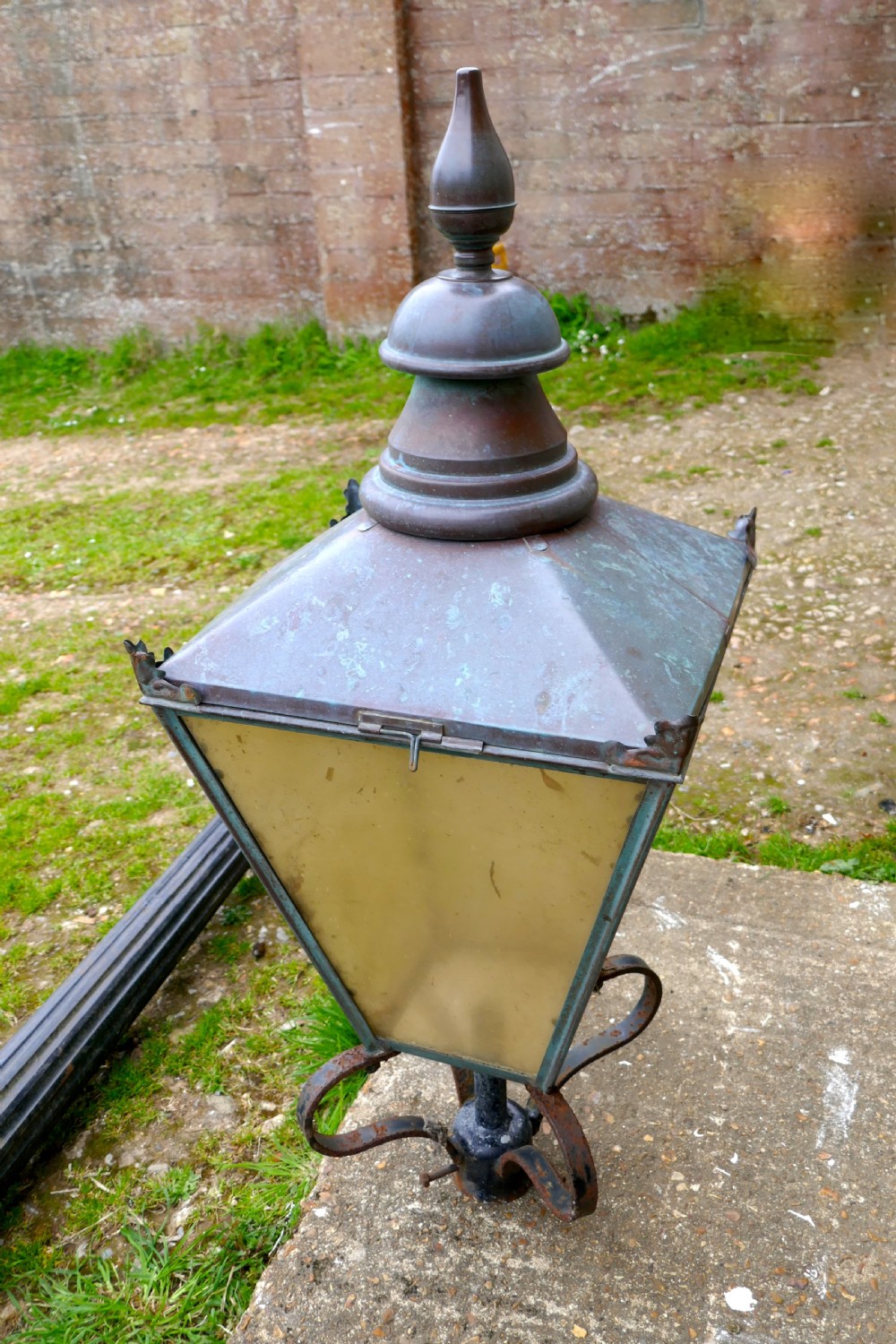 Victorian Cast Iron and Copper Street Lamp Post  View VII