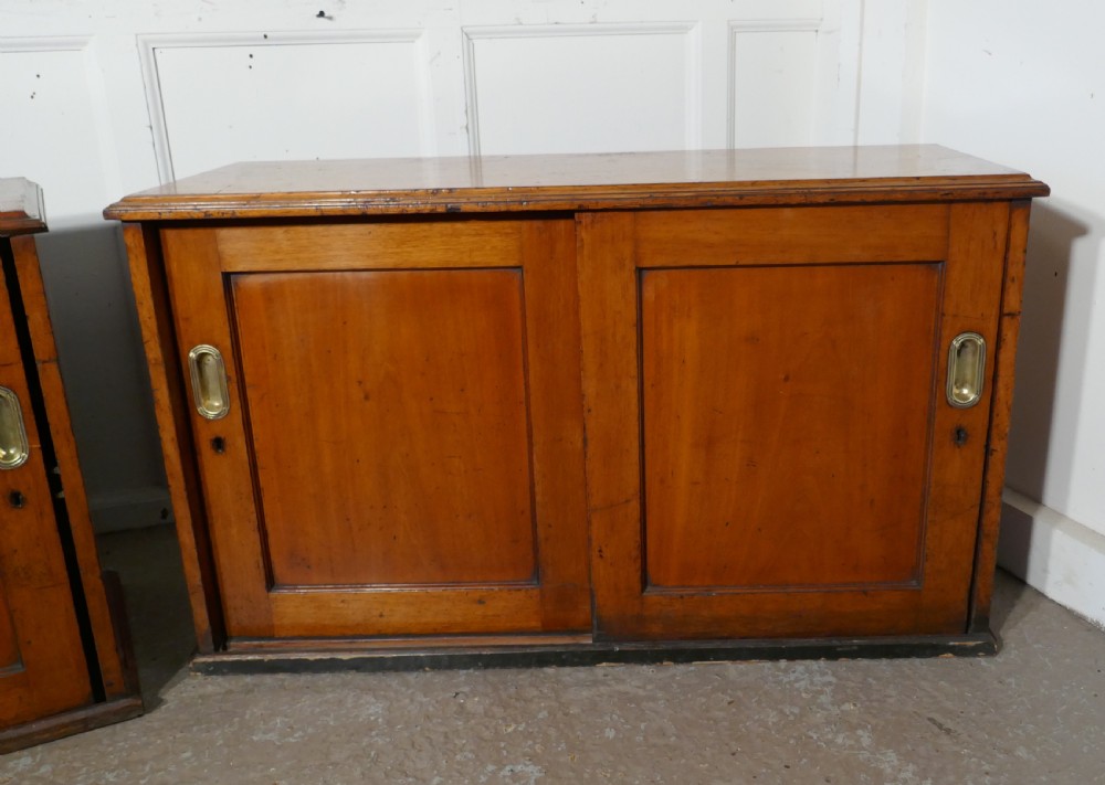 A Pair of Fine Mahogany Filing Cabinet, from the London and North Eastern Railway View IX