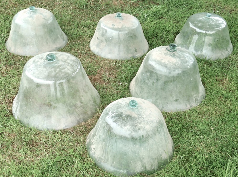 19th Century French Hand Made Glass Melon Cloche, cloche à melon ancienne View VIII