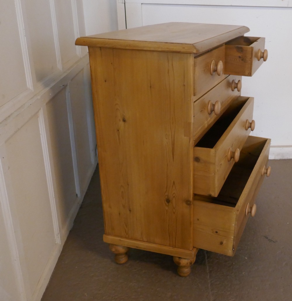 A Large Fully Restored Victorian Pine Chest of Drawers View II