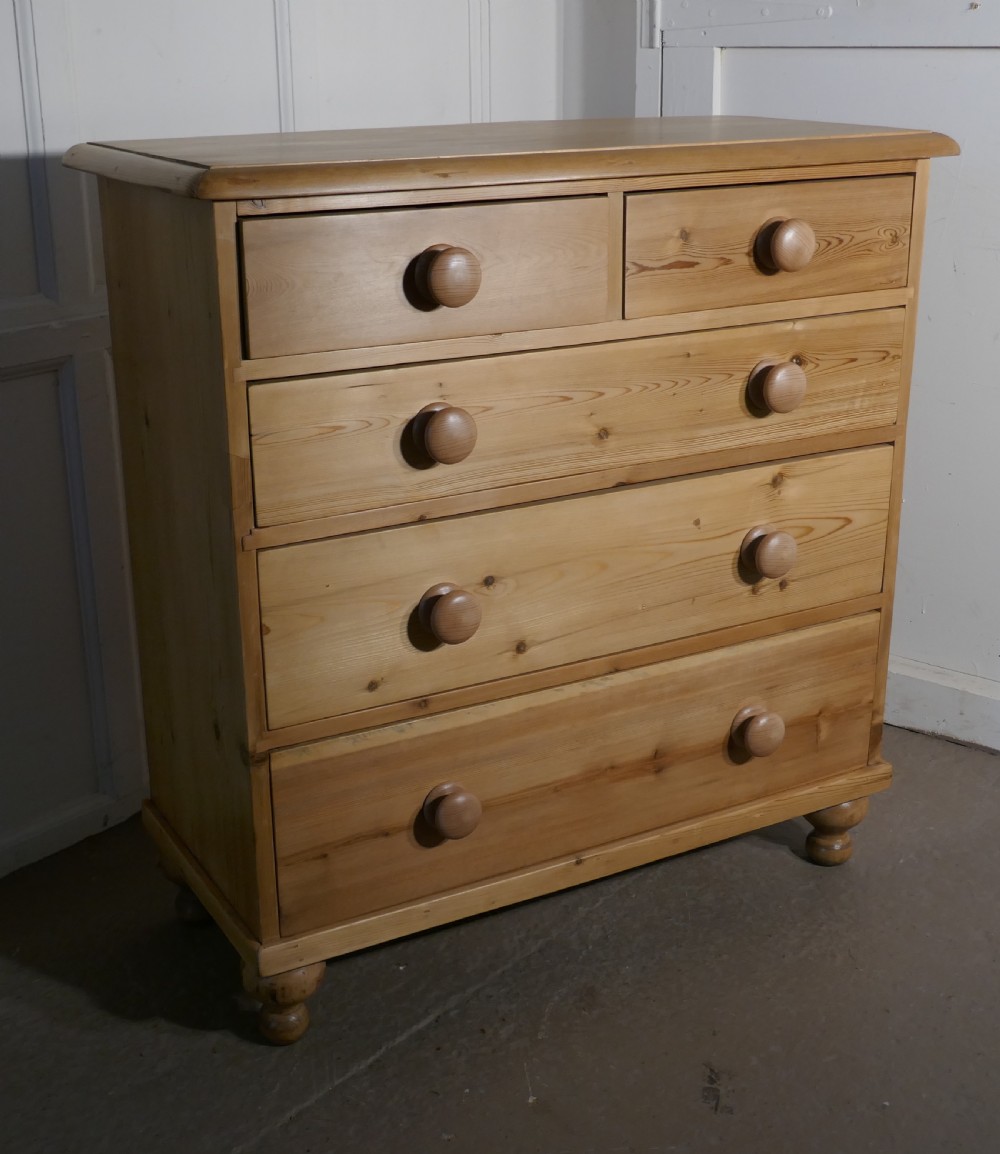 A Large Fully Restored Victorian Pine Chest of Drawers