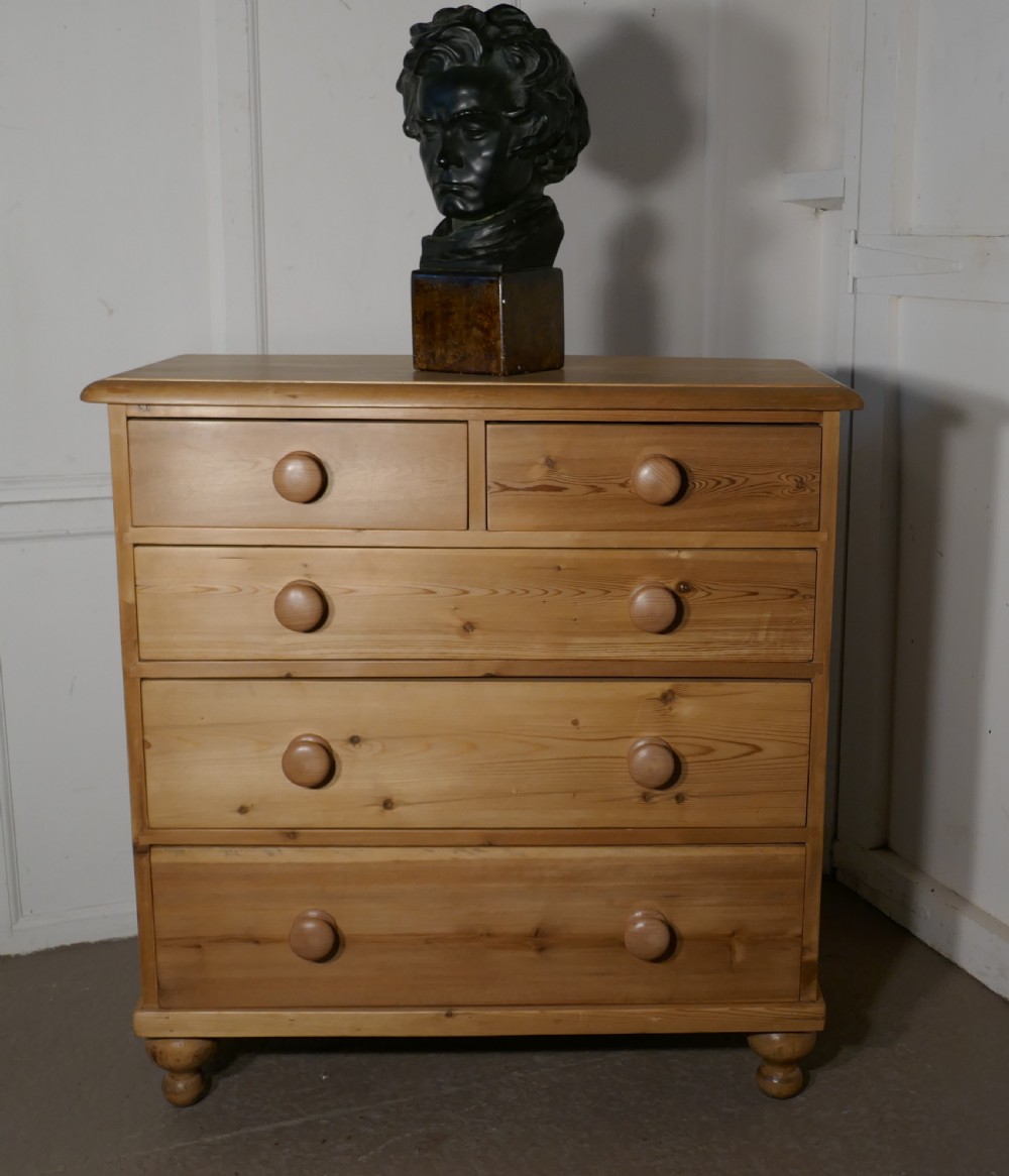 A Large Fully Restored Victorian Pine Chest of Drawers View IV
