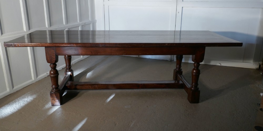 Superior Quality 8 Ft Oak Refectory Dining Table