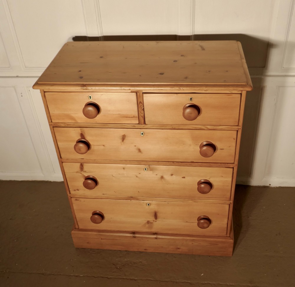 Victorian Stripped Pine Chest of Drawers View II
