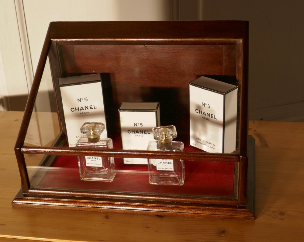 Victorian Mahogany Counter Top Jewellery Display Cabinet View VI