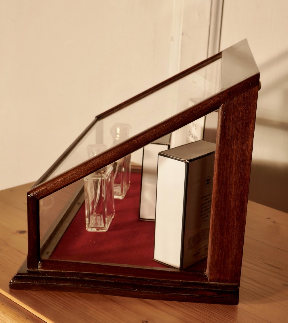 Victorian Mahogany Counter Top Jewellery Display Cabinet View VII