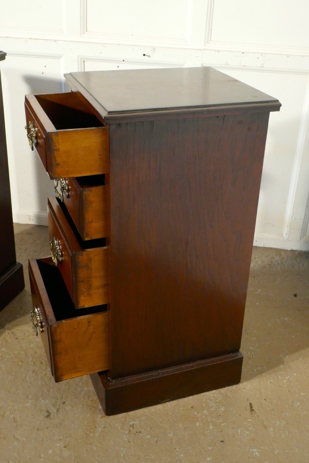 A Pair of Georgian Style Mahogany Bedside Chest of Drawers View V