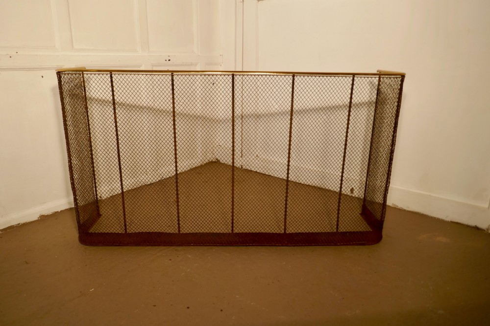 Very Large High Victorian Nursery Guard Fire Fender 