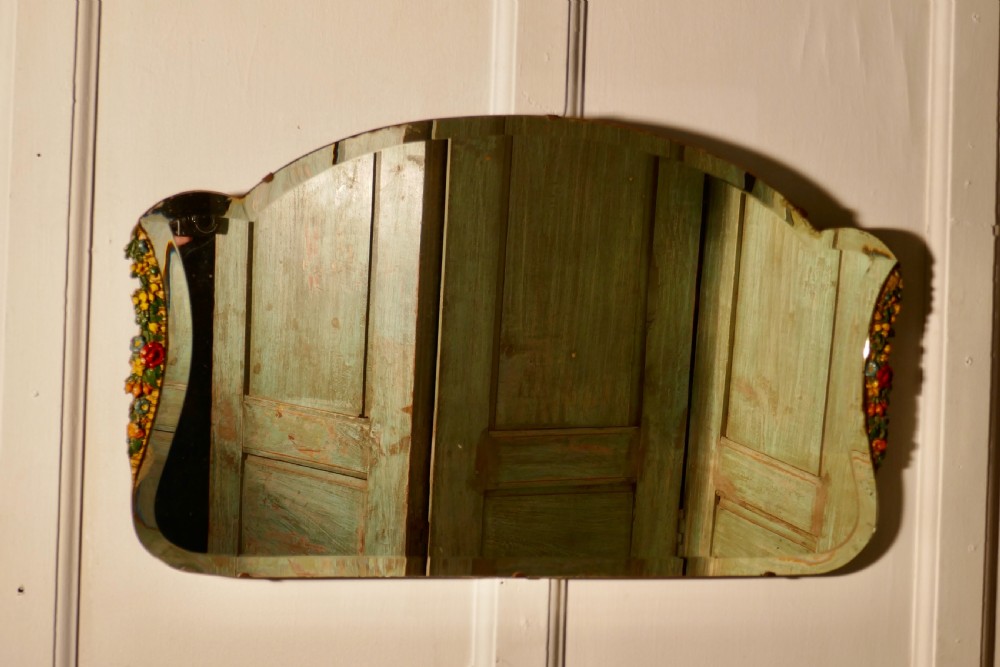 Art Deco Barbola Work Wall Mirror View II