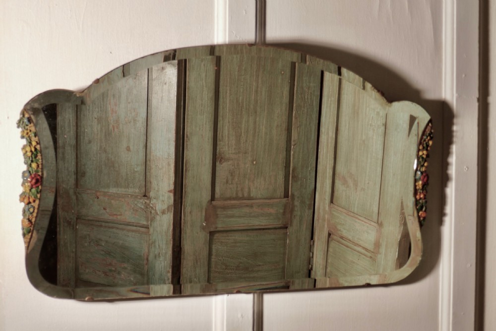Art Deco Barbola Work Wall Mirror View V