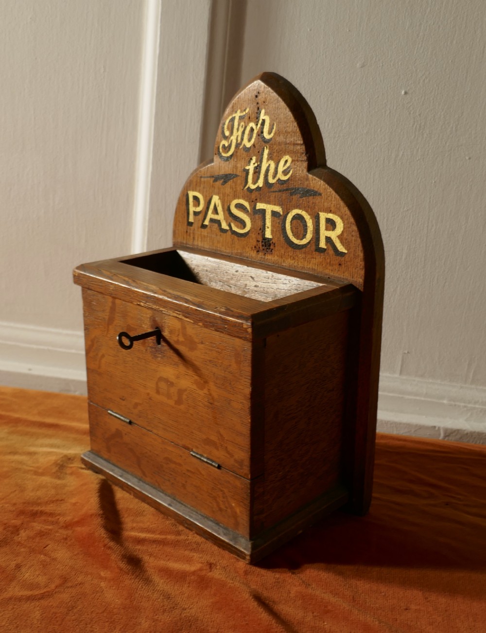 Arts and Crafts Church Collection Box  View II