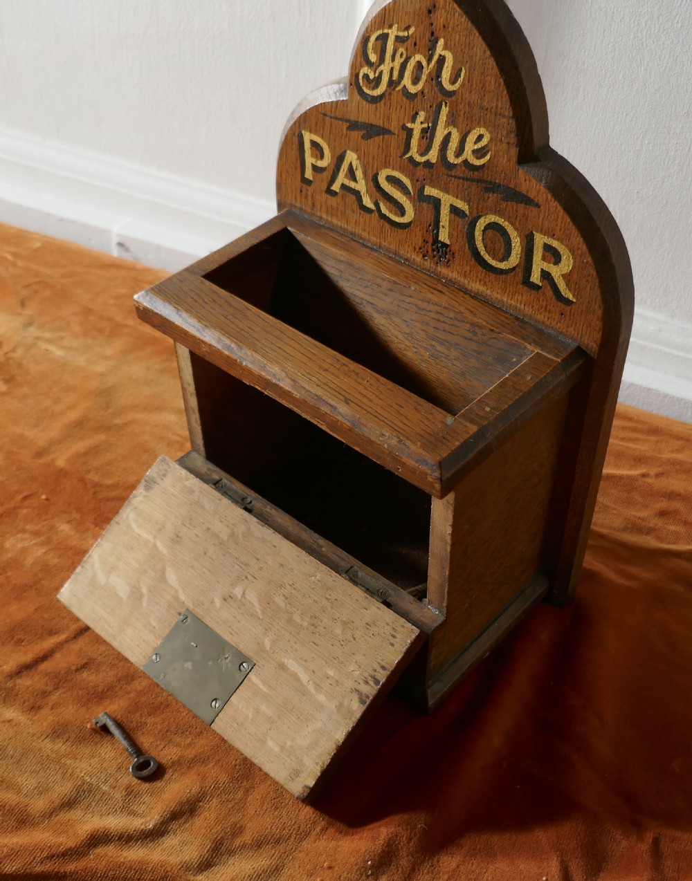 Arts and Crafts Church Collection Box  View VI