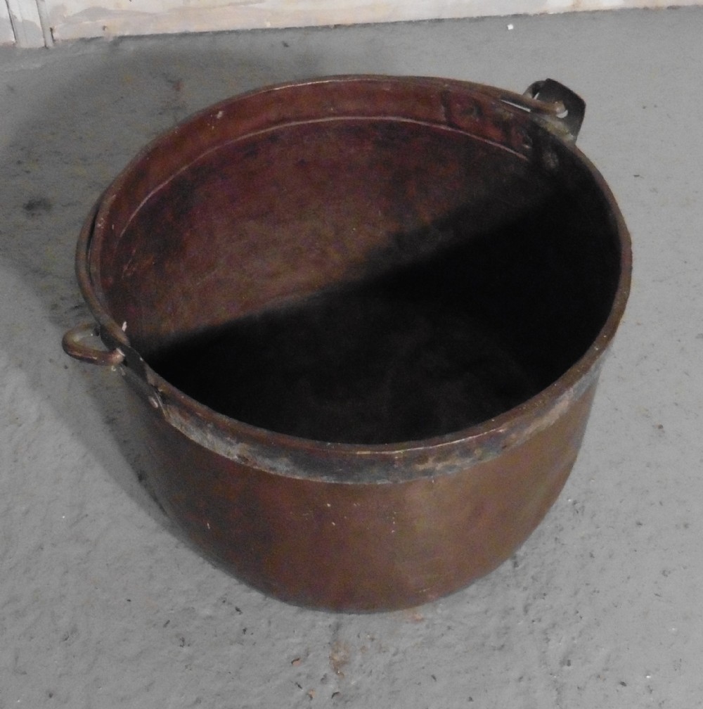 19th Century Copper Cauldron 