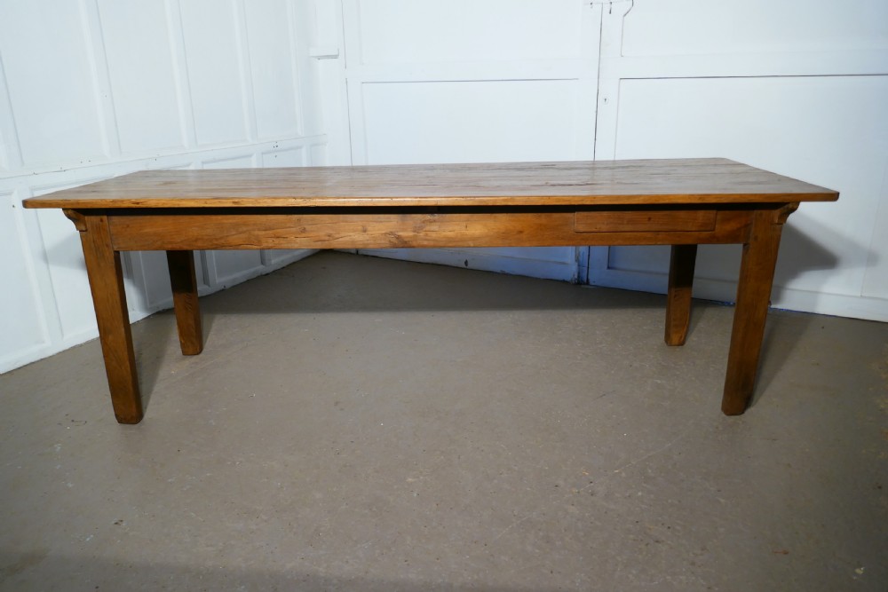 A Large French Very Rustic Pine Table