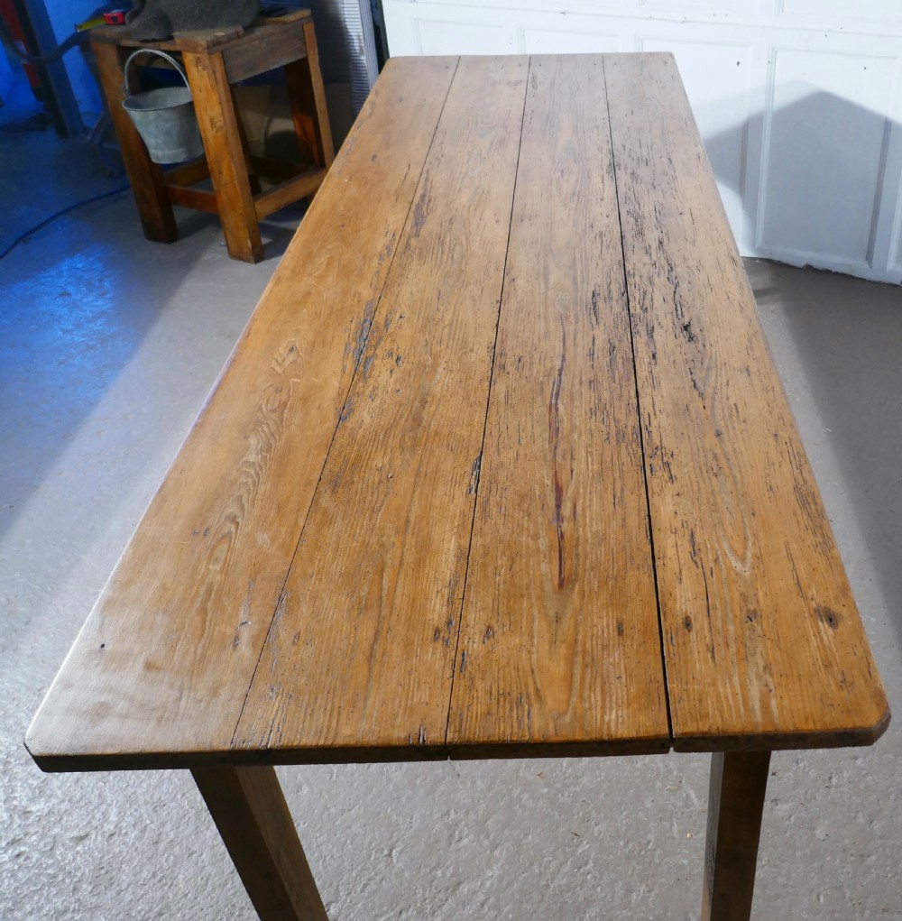 A Large French Very Rustic Pine Table View IV