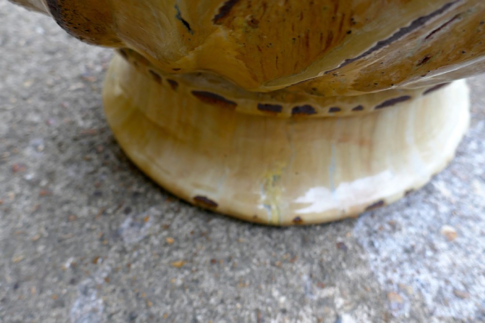 A Very Large Pair of Yellow Anduze Terracotta Garden Urns   View VI