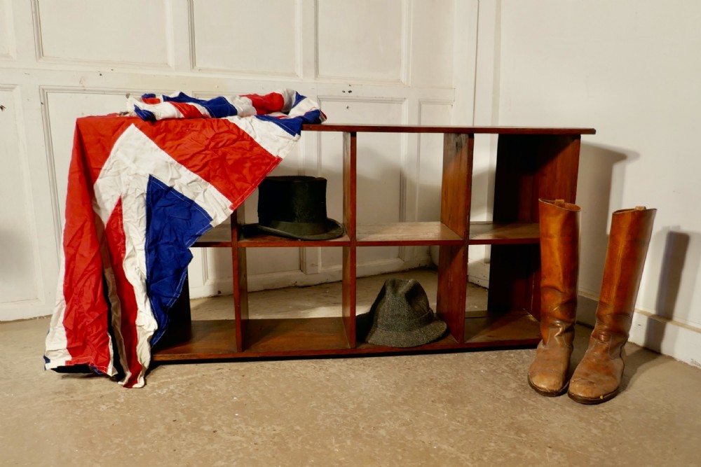 Rustic Dark Pine Shoe Tidy  View VI