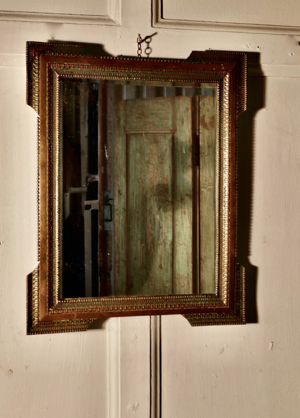 Stunning French Empire Gilt Brass Wall Mirror