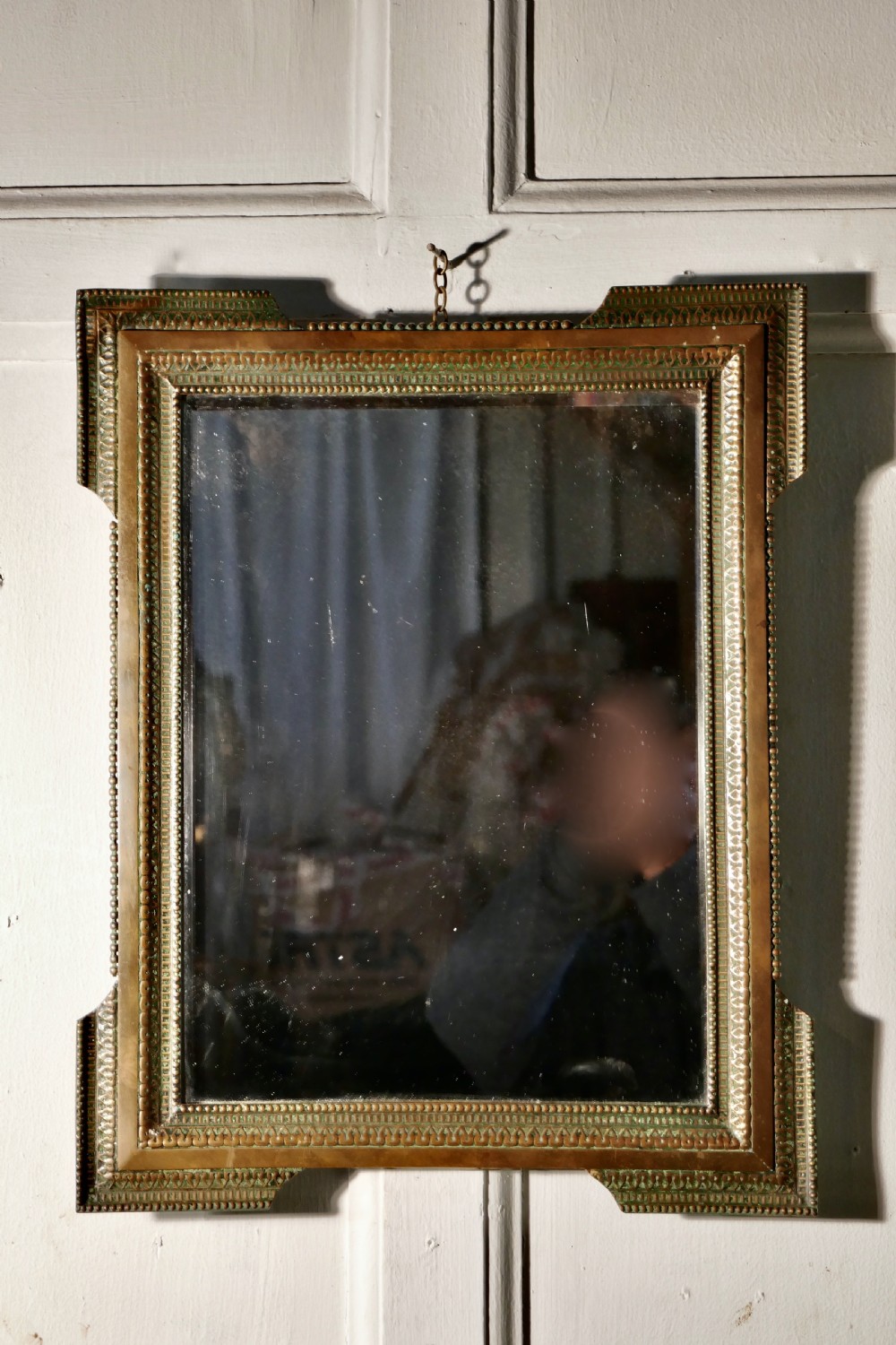 Stunning French Empire Gilt Brass Wall Mirror View III