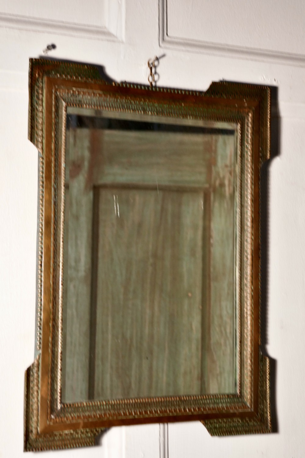 Stunning French Empire Gilt Brass Wall Mirror View V