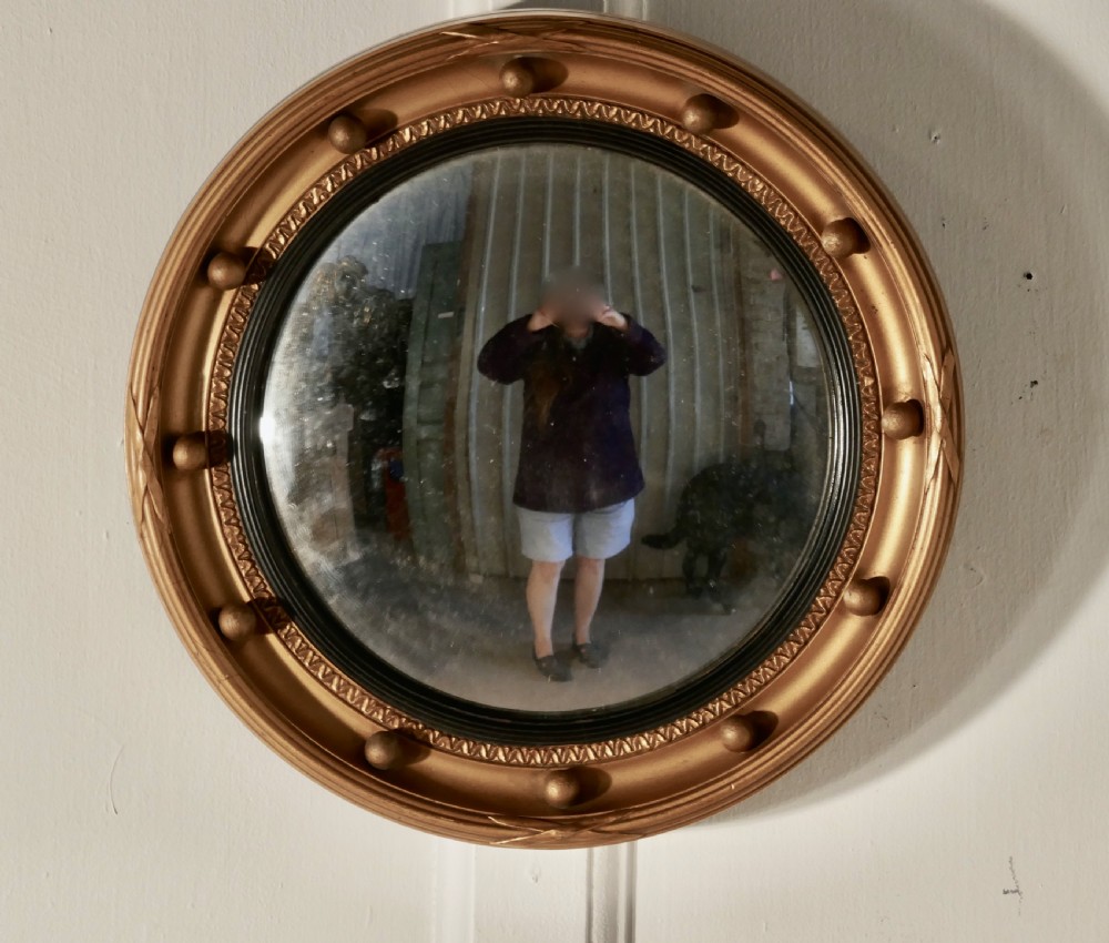 Regency Convex Gilt Wall Mirror  View III
