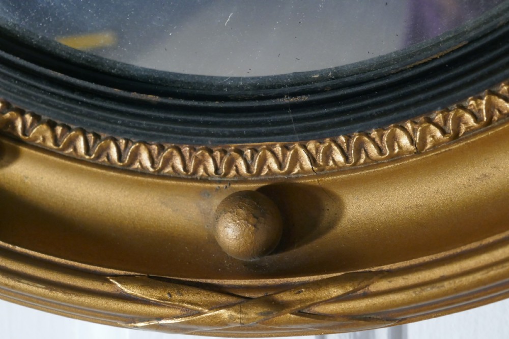 Regency Convex Gilt Wall Mirror  View IV