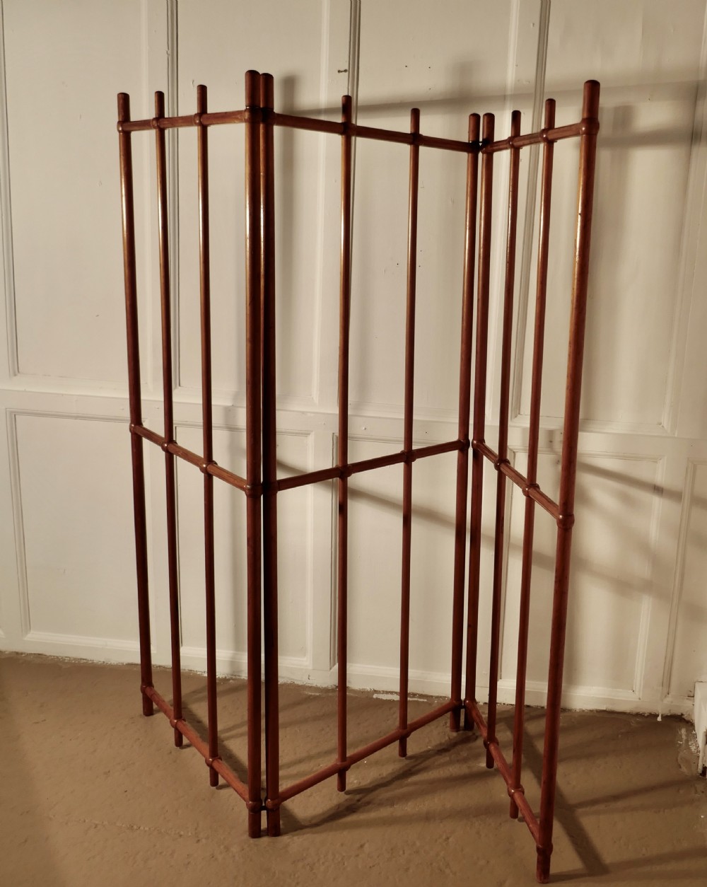 Victorian Arts and Crafts Pitch Pine Room Divider  View II