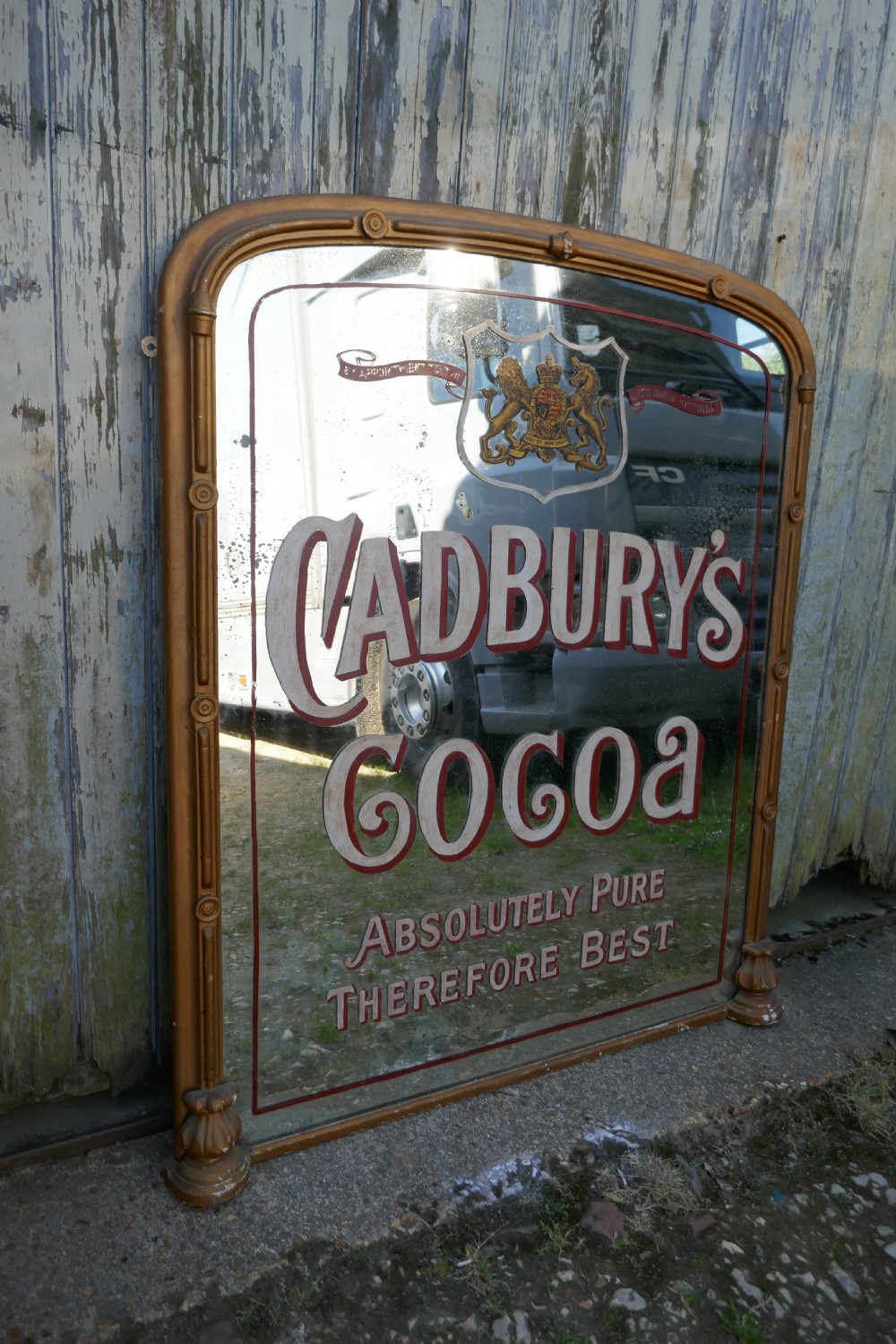 Large Cadbury Coca Shop Advertising Wall Mirror, with Royal Appointment  