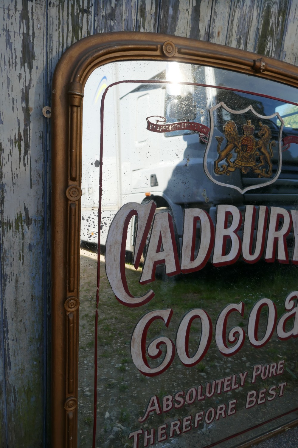 Large Cadbury Coca Shop Advertising Wall Mirror, with Royal Appointment   View IV