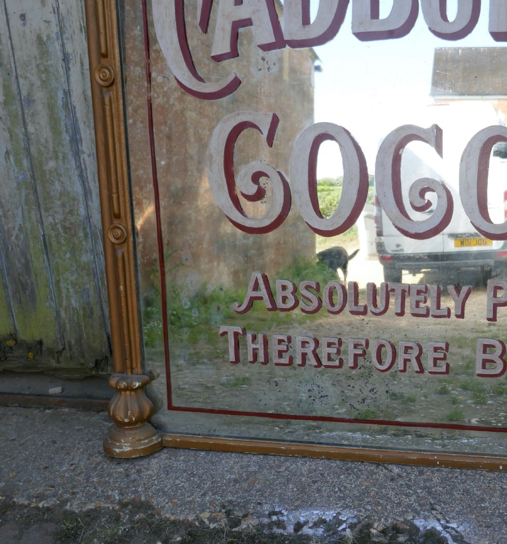 Large Cadbury Coca Shop Advertising Wall Mirror, with Royal Appointment   View VI