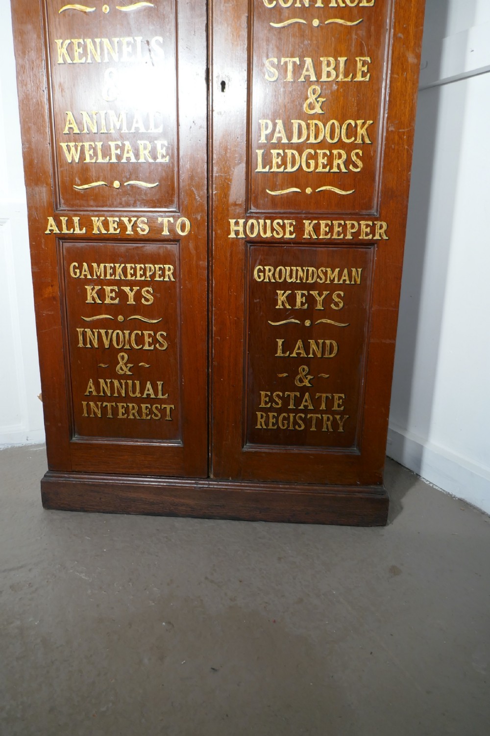 Tall Fitted 19th Century Mahogany Estate Cupboard View VIII