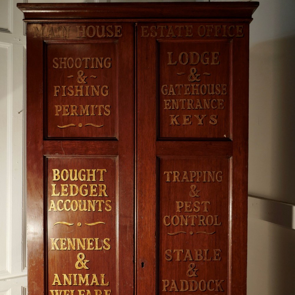 Tall Fitted 19th Century Mahogany Estate Cupboard View XI