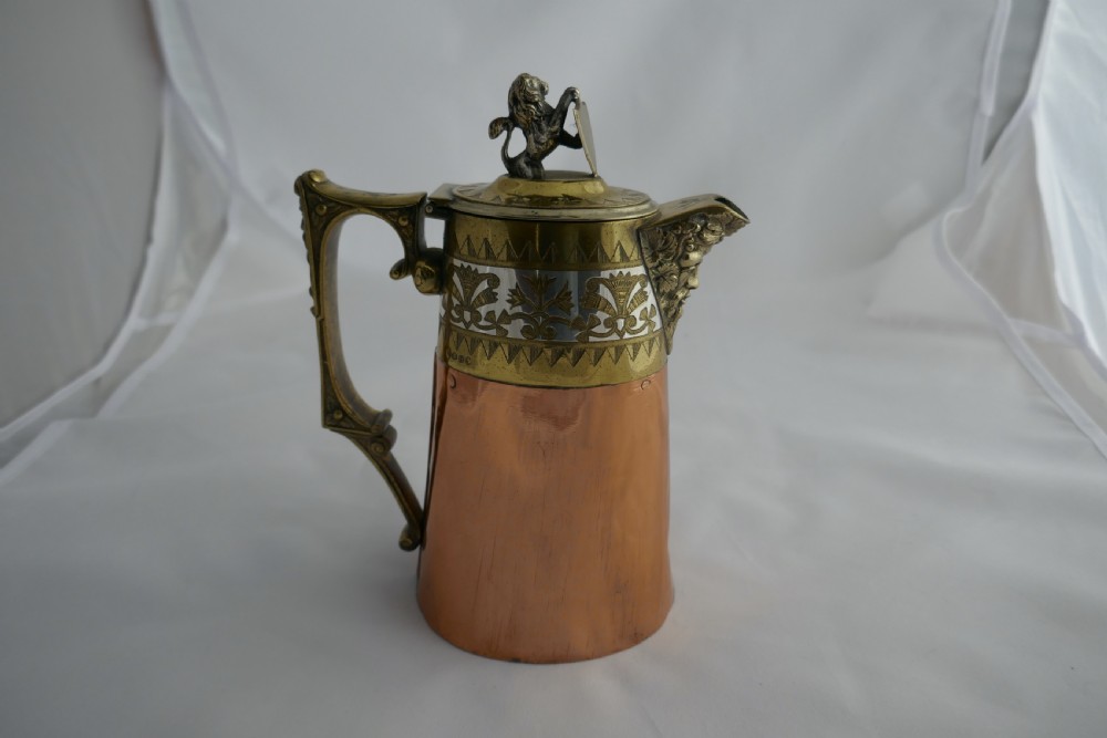 Hukin and Heath Coffee or Chocolate Pot, Arts and Crafts Gothic Style View II