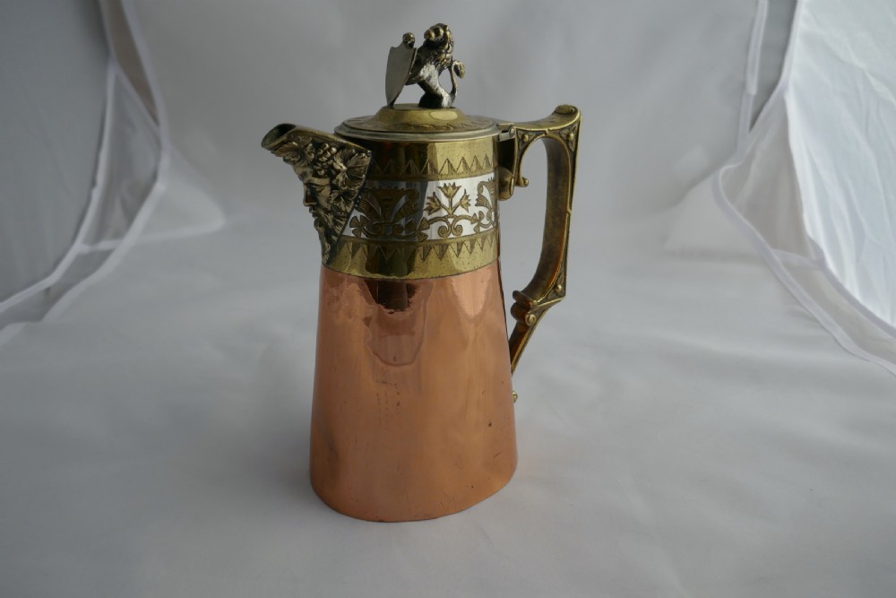 Hukin and Heath Coffee or Chocolate Pot, Arts and Crafts Gothic Style View III