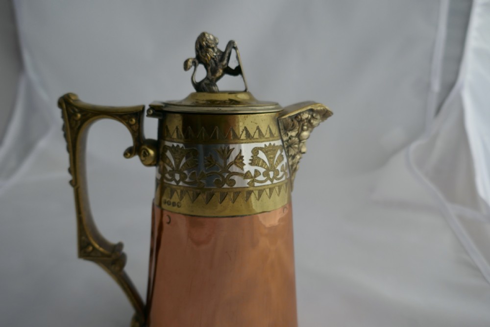 Hukin and Heath Coffee or Chocolate Pot, Arts and Crafts Gothic Style View V