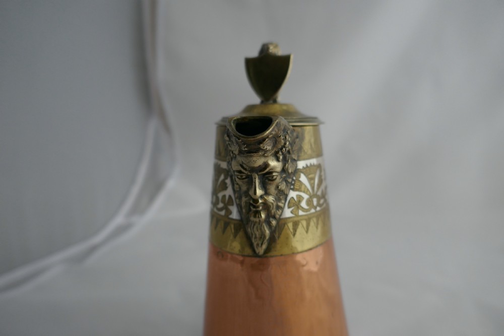 Hukin and Heath Coffee or Chocolate Pot, Arts and Crafts Gothic Style View XII