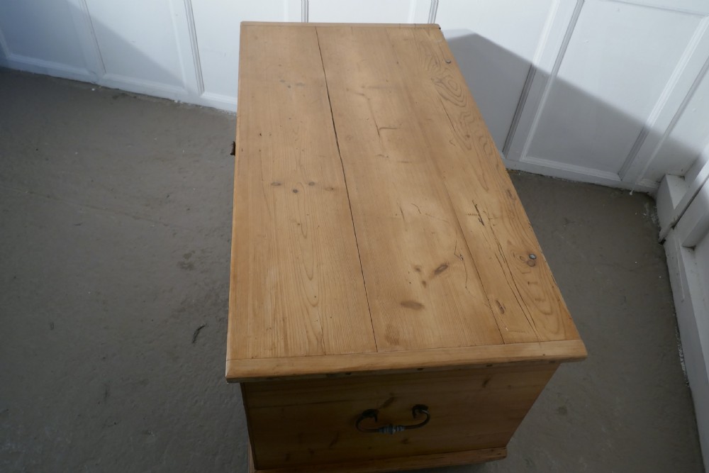Large 19th Century European Stripped Pine Chest View VI