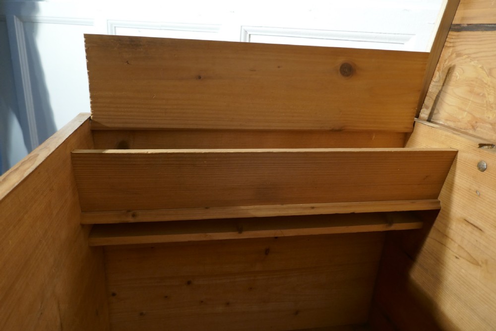 Large 19th Century European Stripped Pine Chest View VII