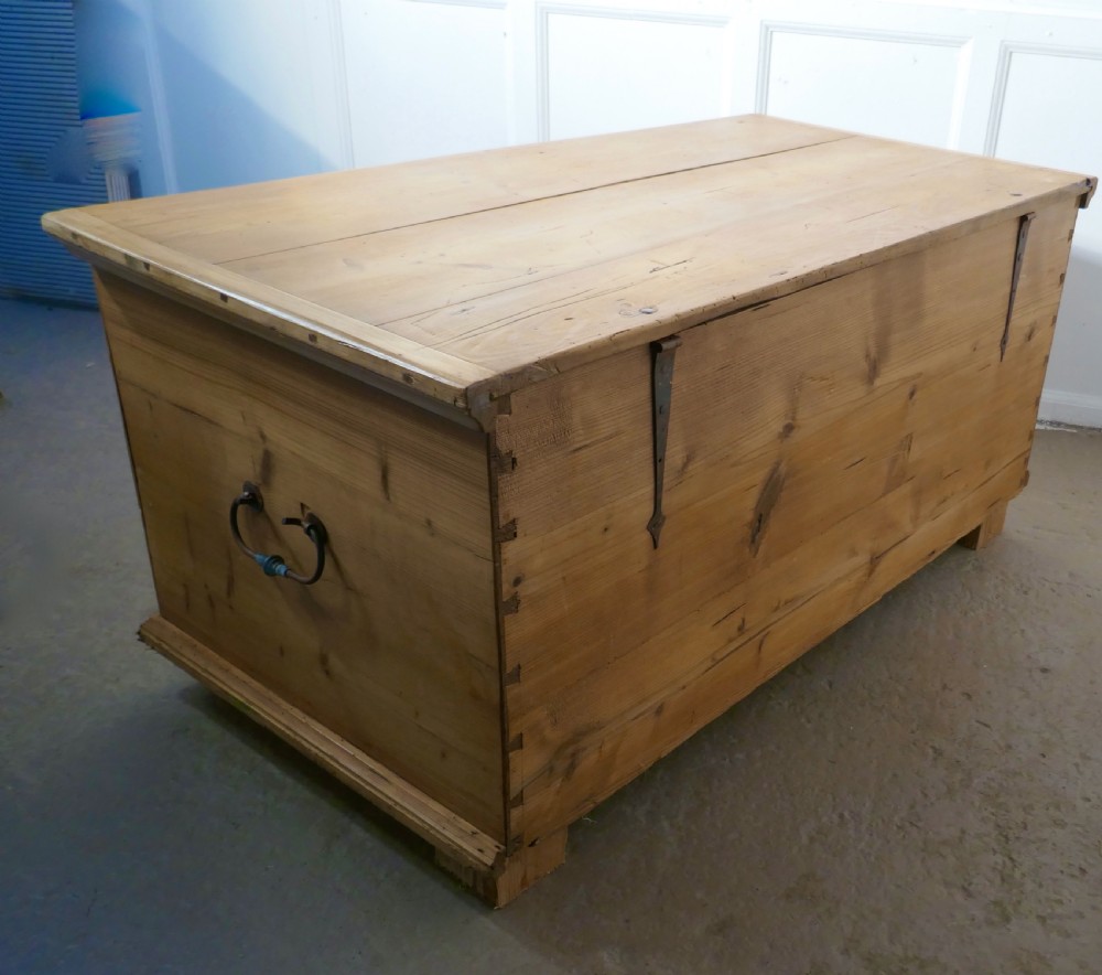 Large 19th Century European Stripped Pine Chest View VIII