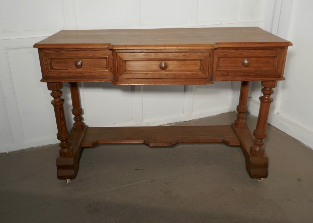 Arts and Crafts Pitch Pine Writing Table