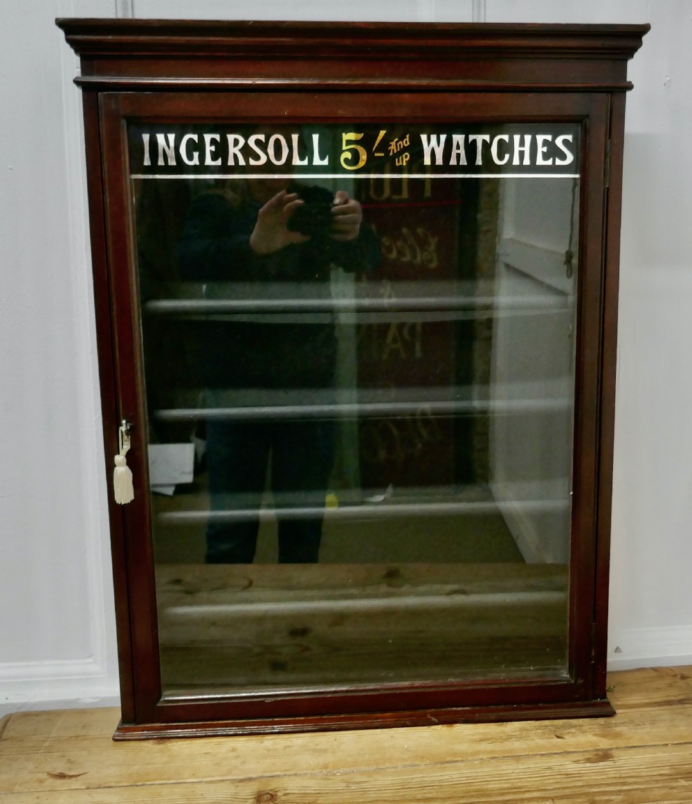 Very Rare Ingersoll Watchmakers Display Cabinet