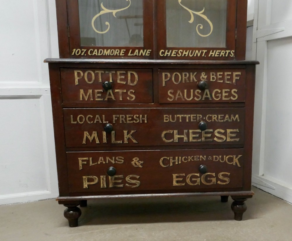Victorian Painted Pine Kitchen Cupboard,   View II