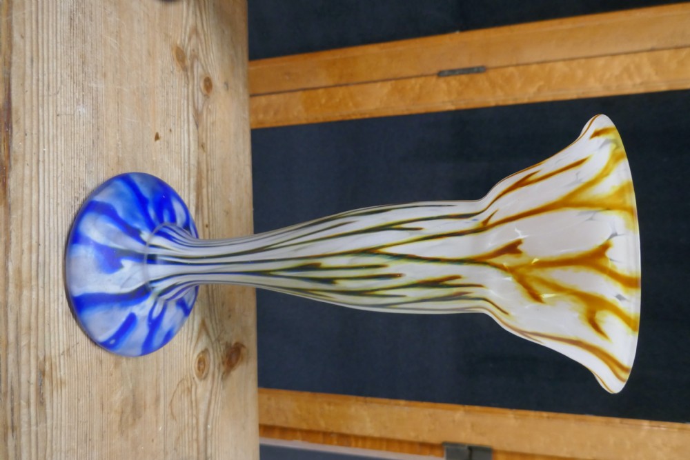 Stunning Pair of French 19th Century End of Day Vases View V