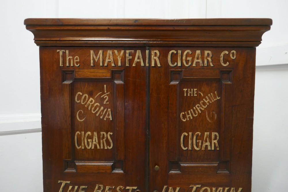 Victorian Humidor Painted for Cigar Store Display  View VI