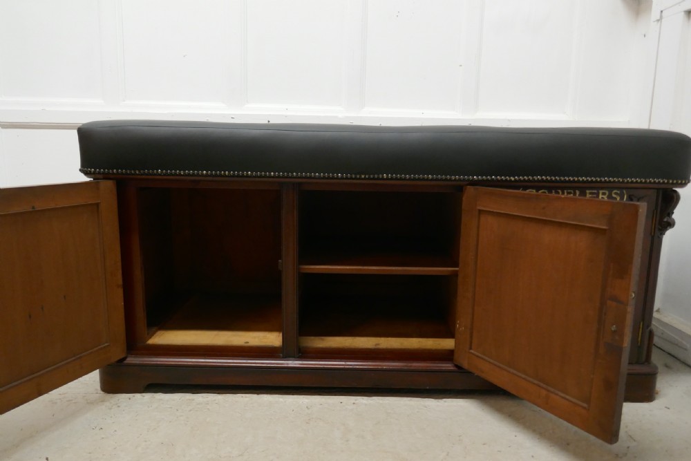 Window Seat Boot Cupboard Shop Display Bench Storage View III